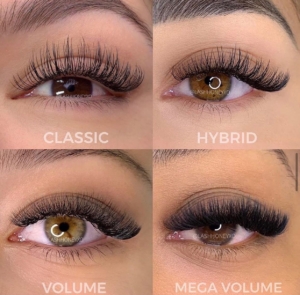lash extension styles